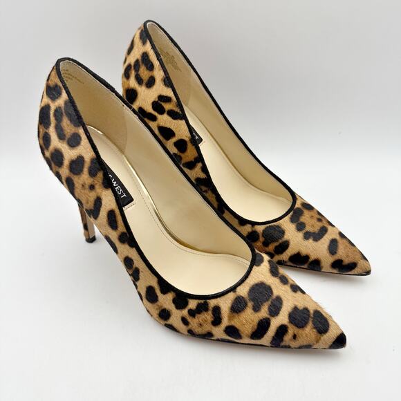Nine West Womens Fresh Stiletto Pumps US 8 M EU 38.5 Leopard EUC - Picture 5 of 15